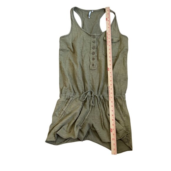 Michael Stars Womens Olive Green Romper Size 2 - Picture 4 of 9